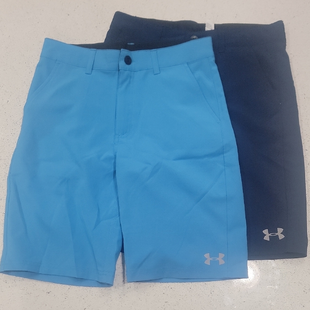 Under Armour Men's Blue and Black Shorts